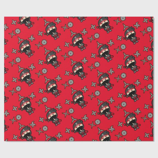 Ninja Boy Geschenkpapier (Flach)