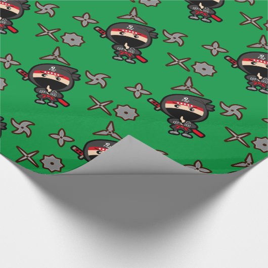 Ninja Boy Geschenkpapier (Ecke)