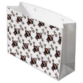 Ninja Boy Große Geschenktüte (Rückseite Schrägansicht)
