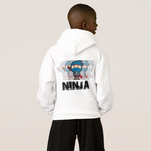 Ninja Boy Hoodie (Schwarz voll)