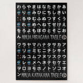 Ninja Boy Japanese Hiragana & Katakana Table Puzzle (Vertikal)