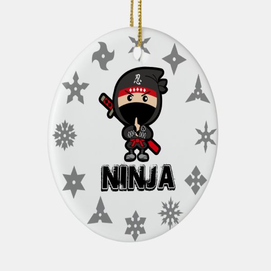 Ninja Boy Keramik Ornament (Rechts)