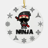 Ninja Boy Keramik Ornament (Vorne)