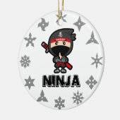 Ninja Boy Keramik Ornament (Links)