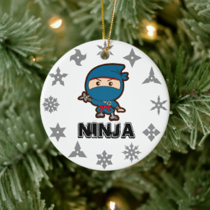 Ninja Boy Keramik Ornament