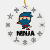 Ninja Boy Keramik Ornament (Vorne)