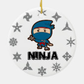Ninja Boy Keramik Ornament (Hinten)