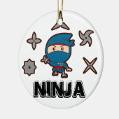 Ninja Boy Keramik Ornament (Links)