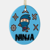 Ninja Boy Keramik Ornament (Rechts)