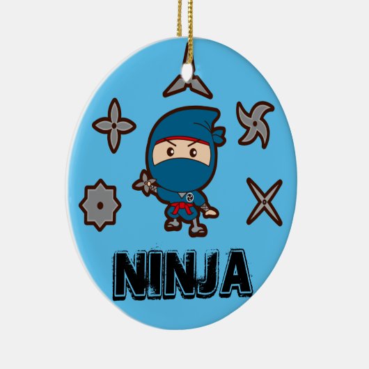 Ninja Boy Keramik Ornament (Rechts)