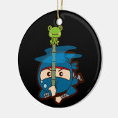 Ninja Boy Keramikornament (Links)