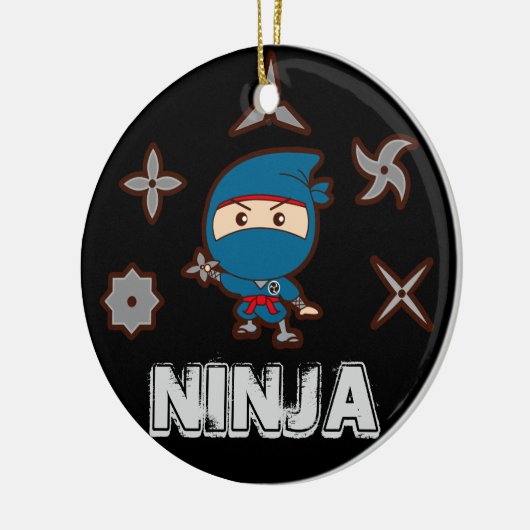 Ninja Boy Keramikornament (Links)