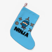 Ninja Boy Kleiner Weihnachtsstrumpf (Vorderansicht (hängend))
