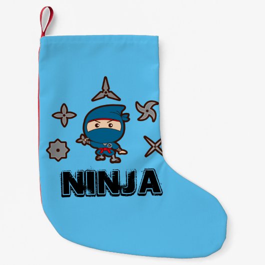 Ninja Boy Kleiner Weihnachtsstrumpf (Vorderseite)