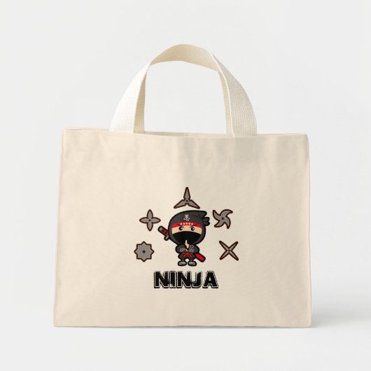 Ninja Boy Mini Stoffbeutel (Vorne)