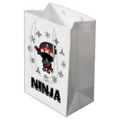 Ninja Boy Mittlere Geschenktüte (Rückseite Schrägansicht)