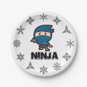 Ninja Boy Paper Plate Pappteller