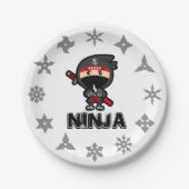 Ninja Boy Paper Plate Pappteller (Vorderseite)