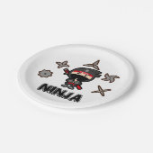 Ninja Boy Pappteller (Schrägansicht)