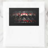Ninja Boy Rechteckiger Aufkleber (Tasche)
