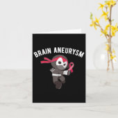 Ninja Brain Aneurysm Awareness Martial Arts Ninjut Karte (Gelbe Blume)