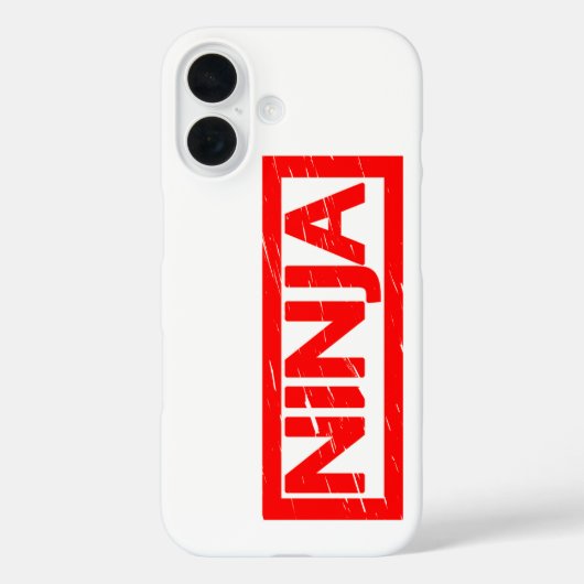 Ninja Briefmarke Case-Mate iPhone Hülle (Rückseite)