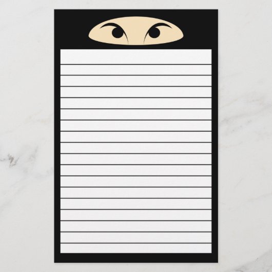 Ninja Briefpapier (Vorderseite)