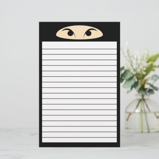 Ninja Briefpapier (Stehend Vorderseite)