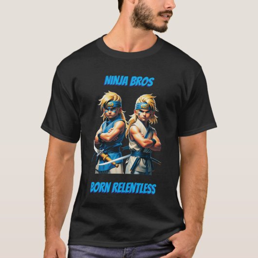 Ninja Bros Born Relentless Basic T-Shirt (Vorderseite)