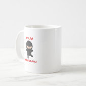 Ninja Buchhalter Kaffeetasse (Vorderseite Links)