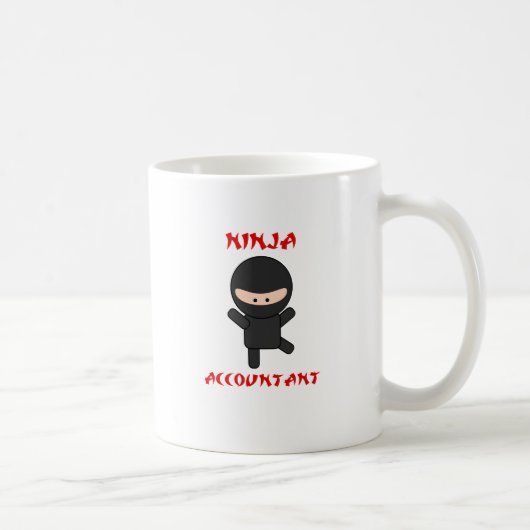 Ninja Buchhalter Kaffeetasse (Rechts)