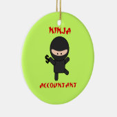 Ninja Buchhalter mit Dollar-Zeichen Keramikornament (Rechts)