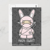 Ninja Bunny! Postkarte (Vorne/Hinten)