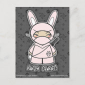 Ninja Bunny! Postkarte (Vorderseite)