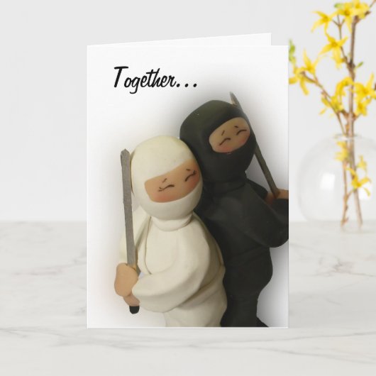 Ninja Card Karte (Gelbe Blume)