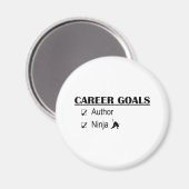 Ninja Career Goals - Autor Magnet (Vorderseite/Rückseite)
