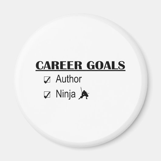 Ninja Career Goals - Autor Magnet (Vorne)