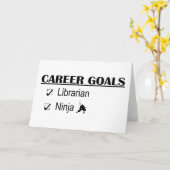 Ninja Career Goals - Bibliothekarisch Karte (Gelbe Blume)