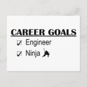 Ninja Career Goals - Ingenieur Postkarte (Vorderseite)