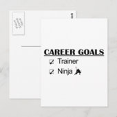 Ninja Career Goals - Trainer Postkarte (Vorne/Hinten)