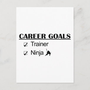 Ninja Career Goals - Trainer Postkarte
