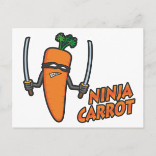 Ninja Carrot Postkarte