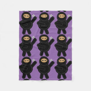 Ninja Cartoon-Fleece-Decke Fleecedecke