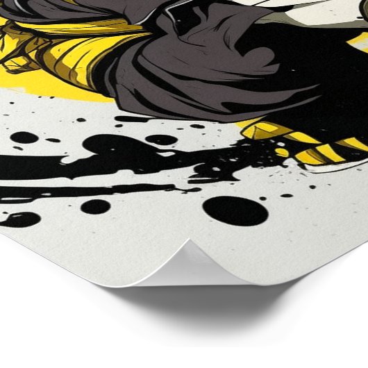 Ninja Cat Anime Poster (Ecke)