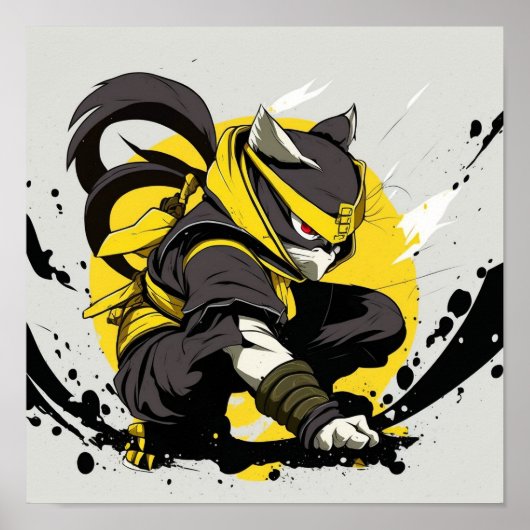 Ninja Cat Anime Poster (Vorne)