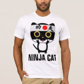 NINJA CAT Funny Mens T-shirts (Vorderseite)
