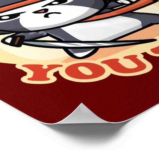 Ninja Cat | Größer als Sie denken Poster (Ecke)