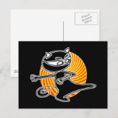 Ninja Cat Postkarte (Vorne/Hinten)