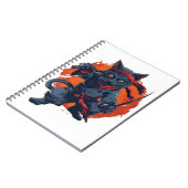 Ninja Cat Stealth Notizblock (Linke Seite)