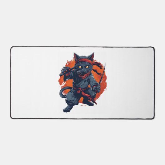 Ninja Cat Stealth Schreibtischunterlage (Vorderseite)
